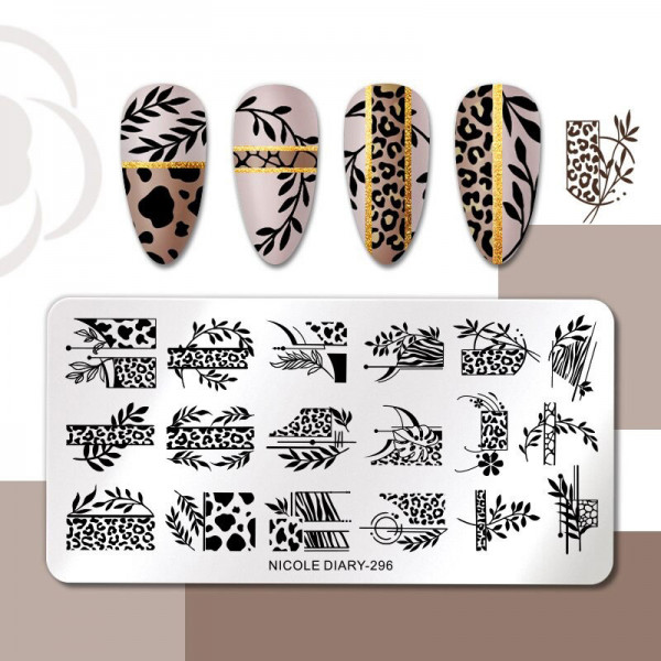 Stamping Schablone ND296 Animal