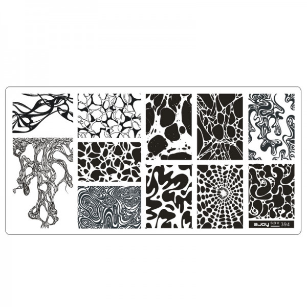 Stamping Schablone SPV-394 Water Marble