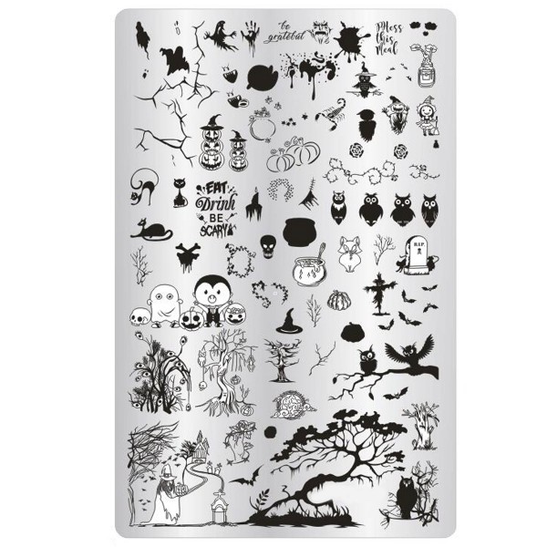 Stamping Schablone Halloween 8
