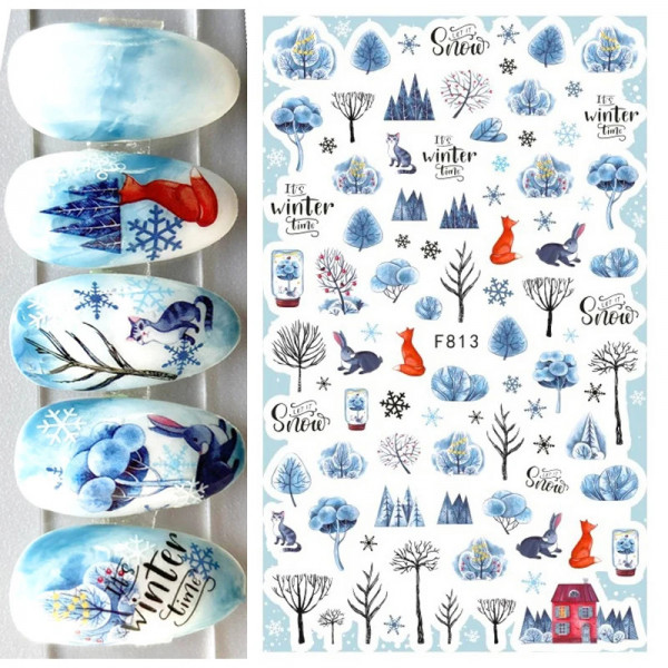 Nail Sticker Winter 9