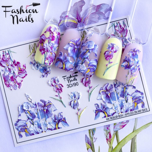 3D Nail Slider Blumen Frühling Sommer Nägel