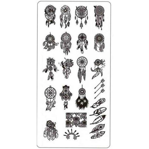 Stamping Schablone Traumfänger 4