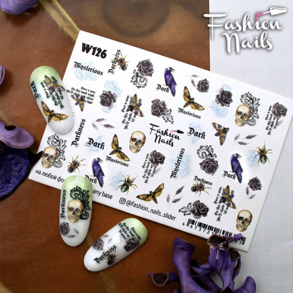 Totenkopf Nail Slider Fashion Nails