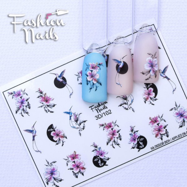 3D Slider 102 von Fashion Nail Blumen