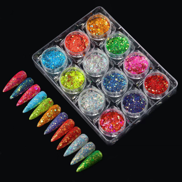 12er Holo Glitter Mix 4