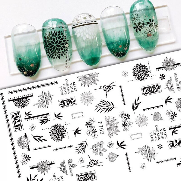 Nail Sticker Blumen Nailart nägel