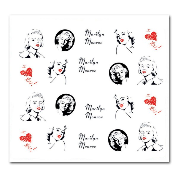 Nailart Tattoo Marilyn Monroe 22