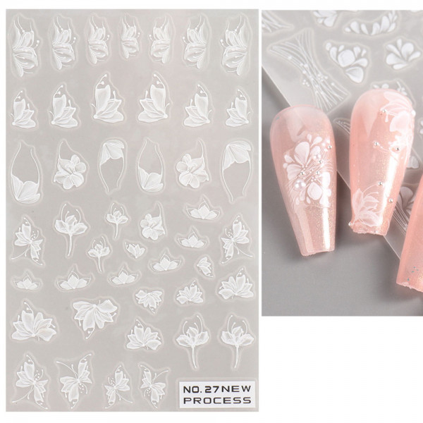 Blumen Nail Sticker für Nageldesign