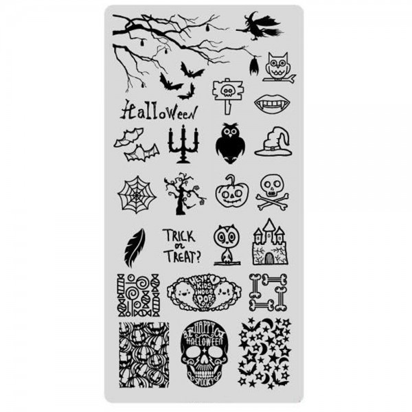 Stamping Schablone Halloween 7
