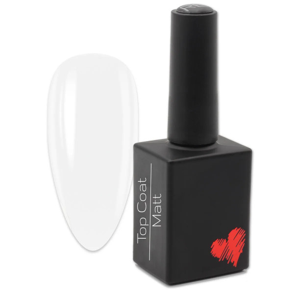 Lovenails Top Coat Extra Matt 12ml – HEMA-freier UV-Nagellack Versiegler für mattes Nageldesign