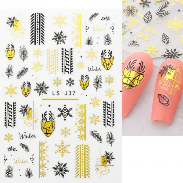 Xmas Nail Sticker für Weihnachten