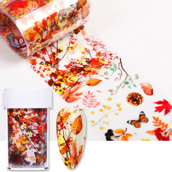Transferfolien Herbst Nailart