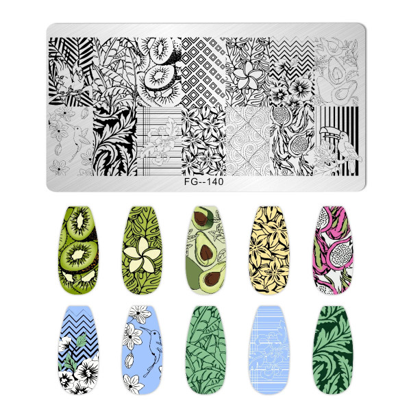 Stamping Schablone Tropical Paradise