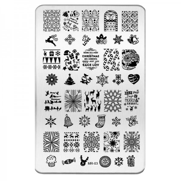 Stamping Schablone Xmas 3
