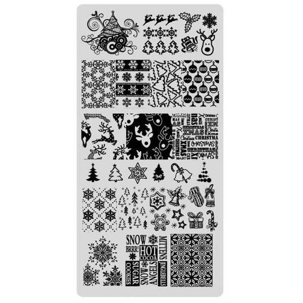 Stamping Schablone Xmas 8