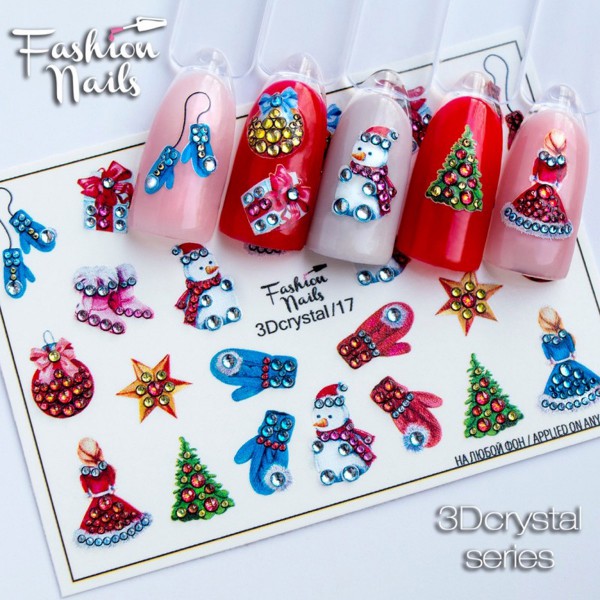 3D Crystal Nail Slider 17