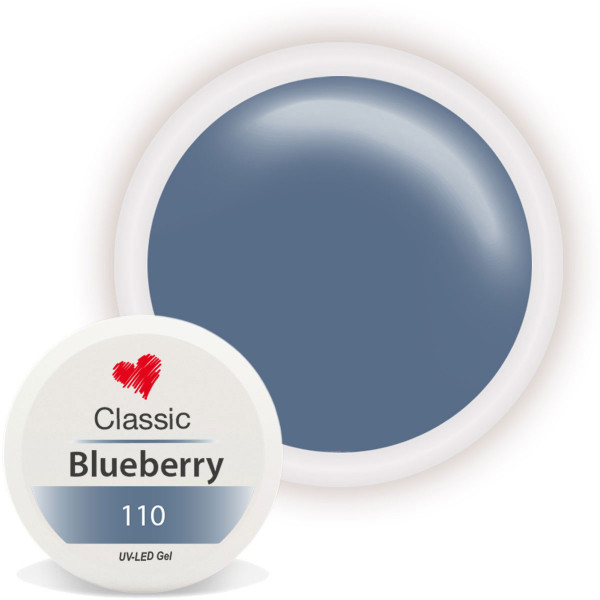 Classic Farbgel Blueberry blau UV Gel nailart