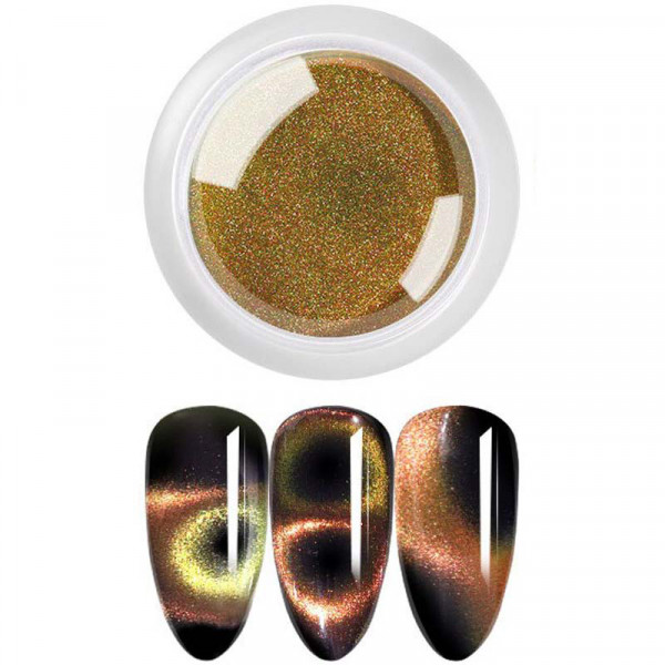 9D Cat Eye Pigment Effekt nails