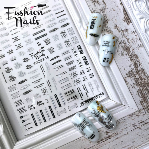 schrift Sticker Fashion Nails weihnachten