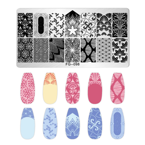 Stamping Schablone Art Deco