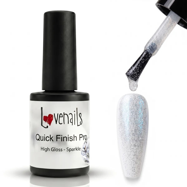 Glitzer Quick Finish Versiegler für Nägel ohne HEMA