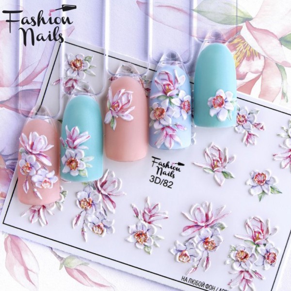 3D Nail Slider Frühling Blumen