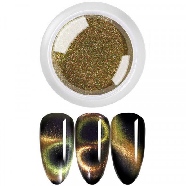 9D Cat Eye Pigment Effekt nails