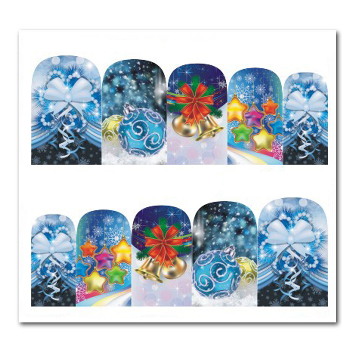 Weihnachten Nail Tattoo Slider Wrap