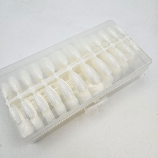 500 Mandel Press-On Tips Natur