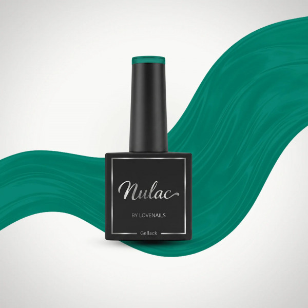 Lovenails Nulac UV Gellack Emerald Grün 10ml – Edle Flasche mit echtem Farbkopf