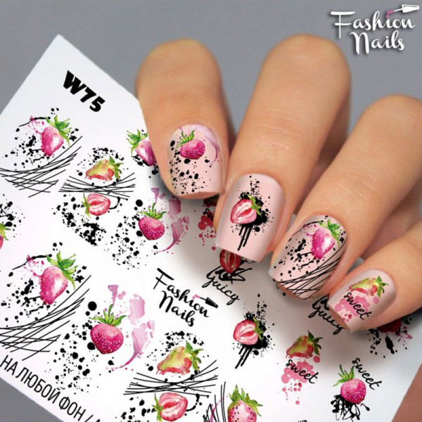 Slider Fashion Nails Bunt Obst