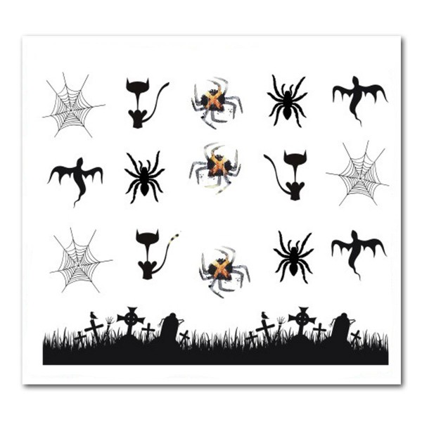 Nailart Tattoo Halloween 9