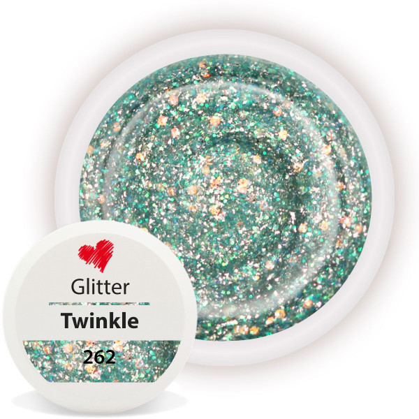 Glitter Farbgel twinkle nailart