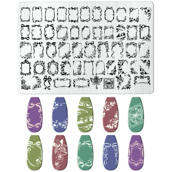 XXL Stamping Schablone Vintage Frames