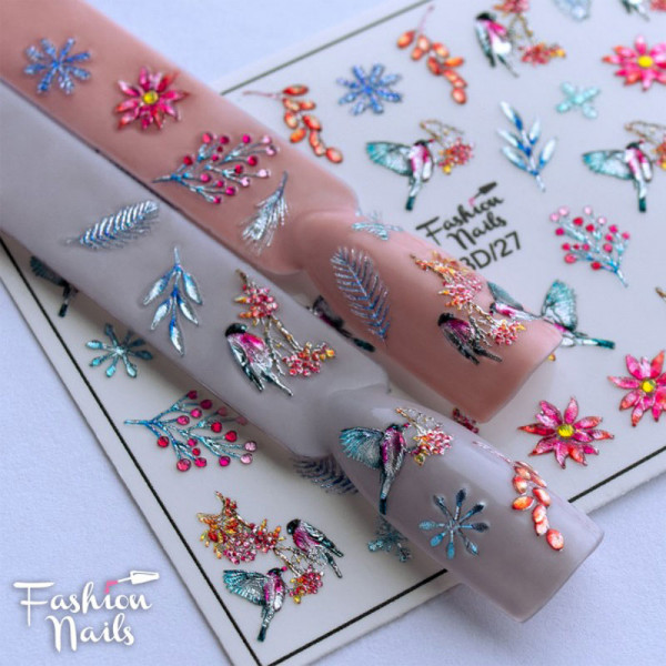 3D Crystal Nail Slider von Fashion Nails Winter