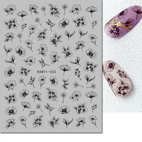 Nail Sticker Blumen 53