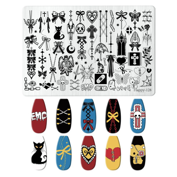XXL Stamping Schablone Midnight Gothic
