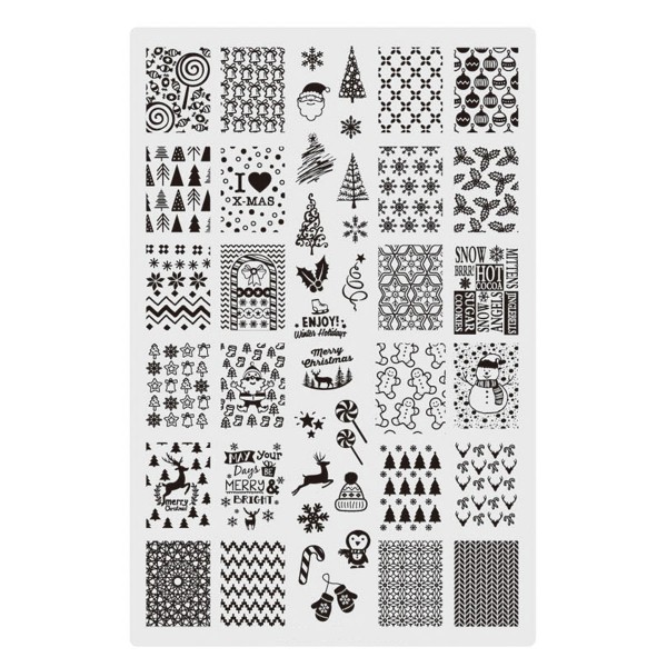 Stamping Schablone Xmas 10