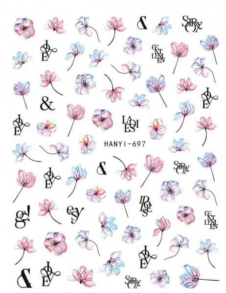 Nail Sticker Frühling Nailart