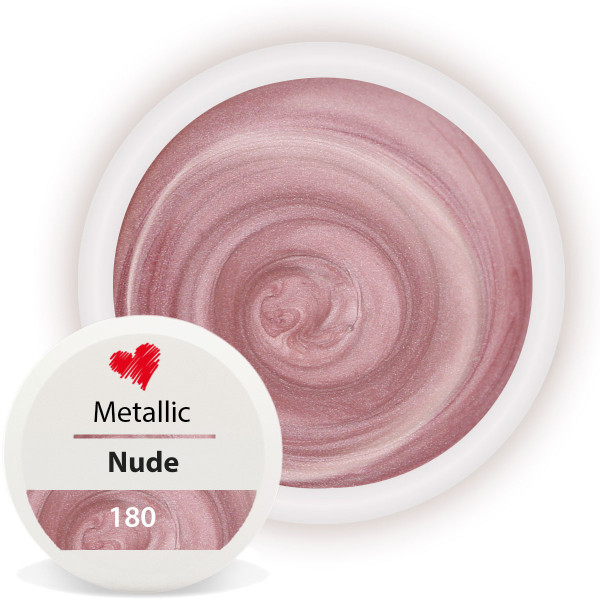 Metallic Farbgel Nude schicke Fingernägel