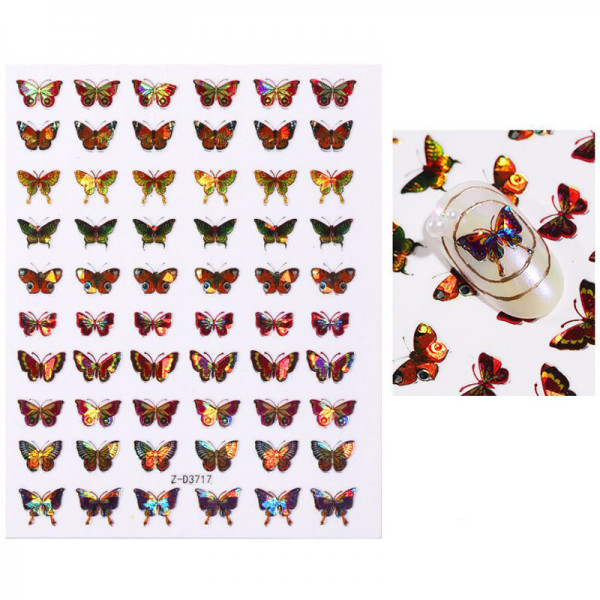 Nail Sticker Holo Schmetterling Nails