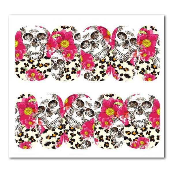 Nailart Tattoo Totenkopf 15