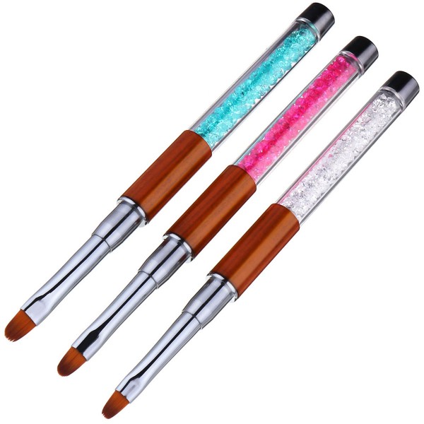3 Gel Pinsel Oval für Modellage