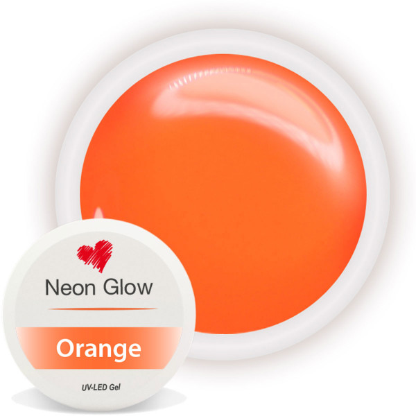 Neon Glow Farbgel Orange nailart gel