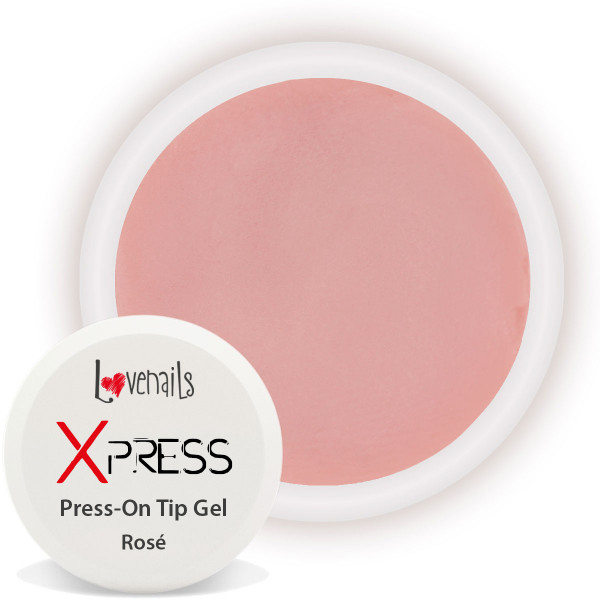 xpress gel press-on tips rose
