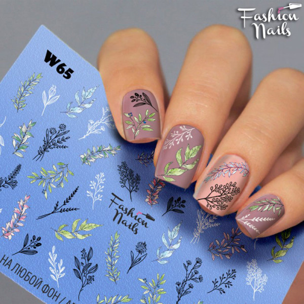 Blumen Slider Fashion Nails Sommer Bunt Design