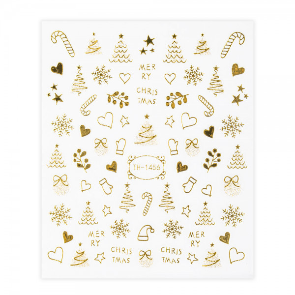 Gold Sticker Xmas 