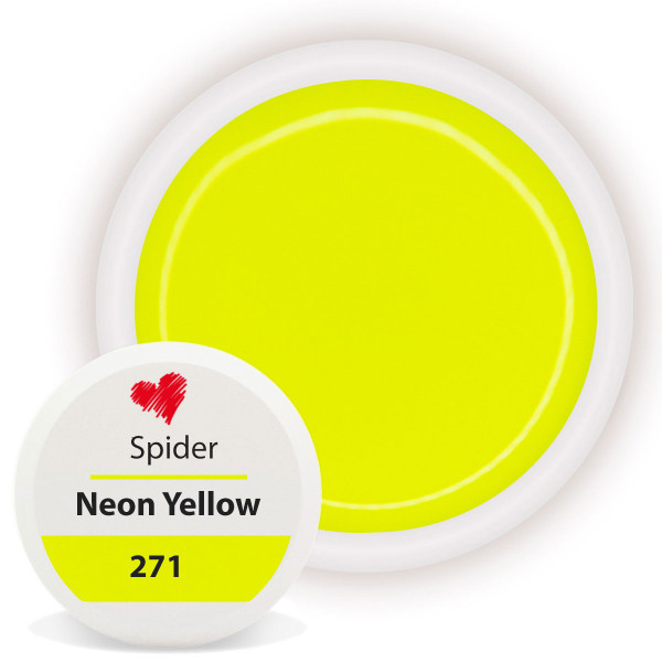 Spider Gel Neon Yellow für Sommer Nägel