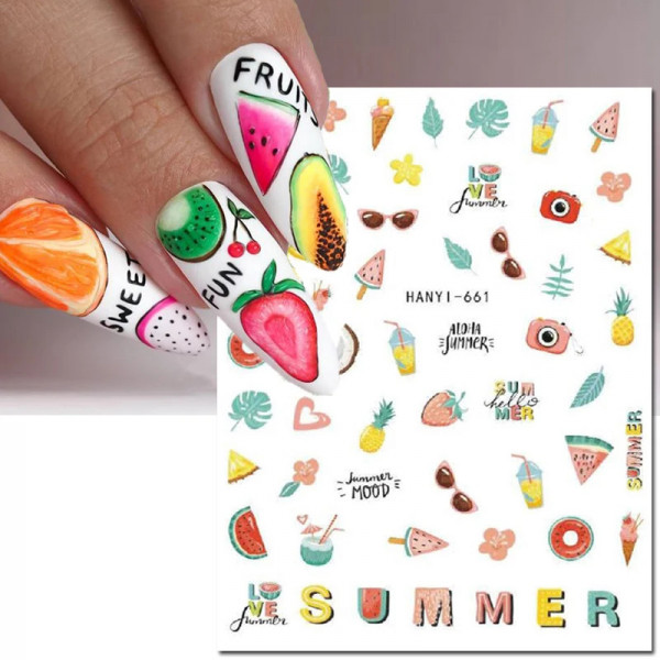 Nail Sticker Sommer 14