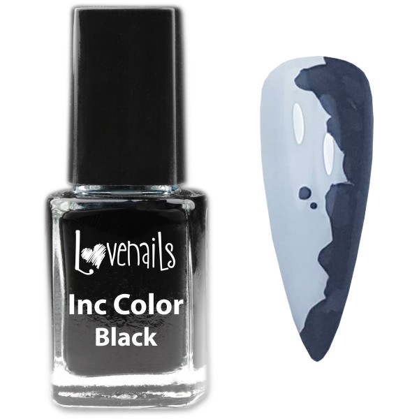 Inc Nailart Color Black 12ml 